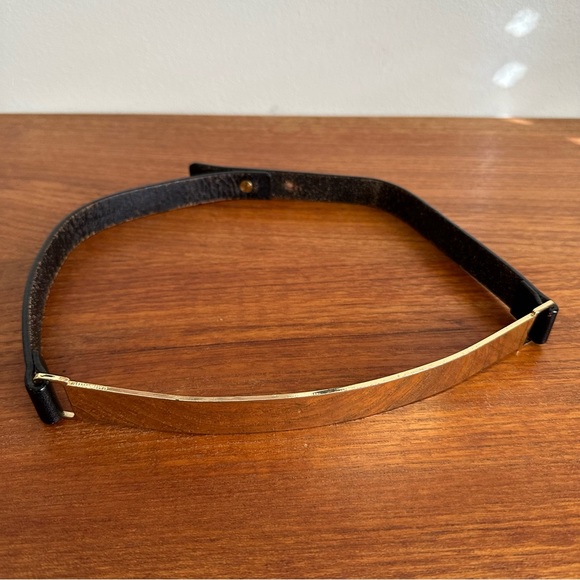 Club Monaco black and gold waist belt - Picture 4 of 7